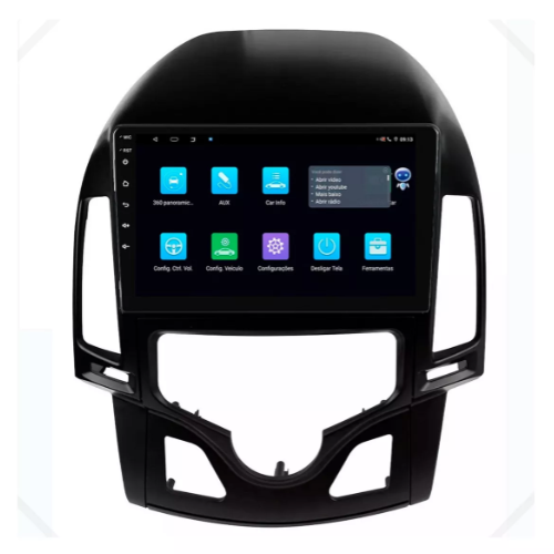 Multimidia I30 Digital 9p Android Octacore 6gb Carplay 4g - COD 913