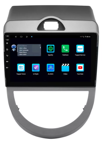 Multimidia Kia Soul 9p Android Octacore 4GB Carplay