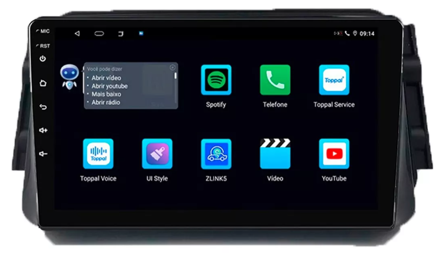 Multimidia Kicks 9p Android Octacore 4GB Carplay