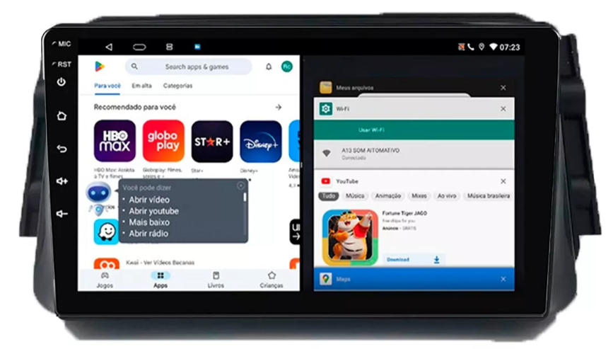 Multimidia Kicks 9p Android Octacore 4GB Carplay