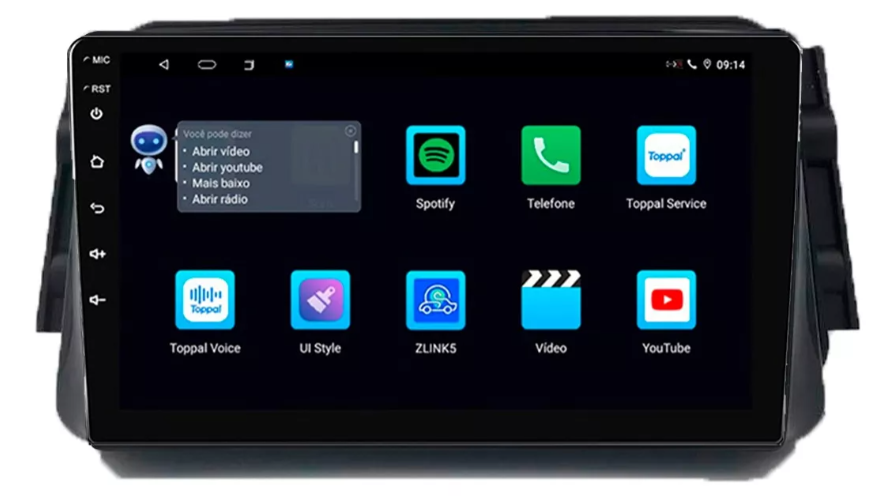 Multimidia Kicks 9p Android Quadcore 2gb Carplay