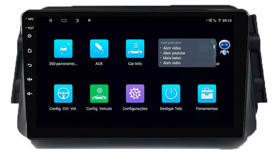 Multimidia Kicks 9p Android Quadcore 2gb Carplay