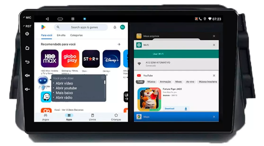 Multimidia Kicks 9p Android Quadcore 2gb Carplay