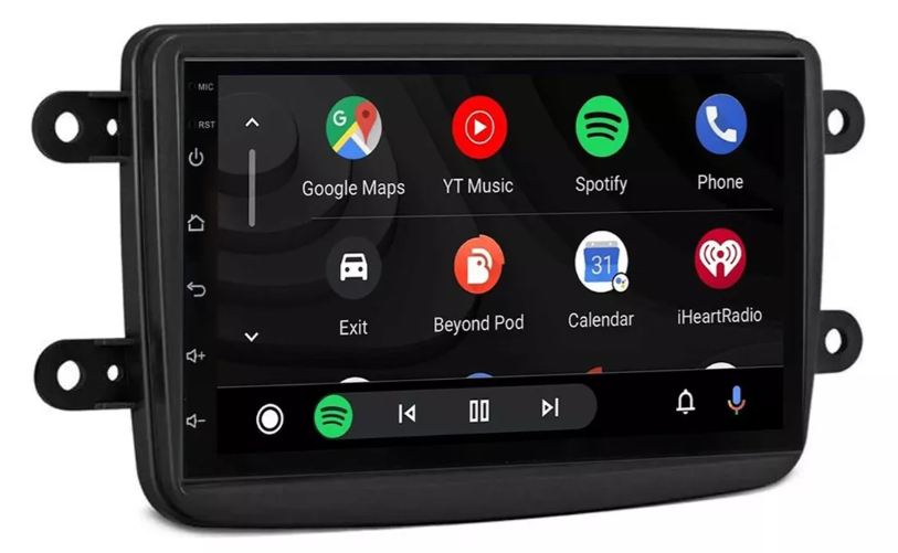 Multimidia Kwid 7p Android OctaCore 4gb Carplay Voz
