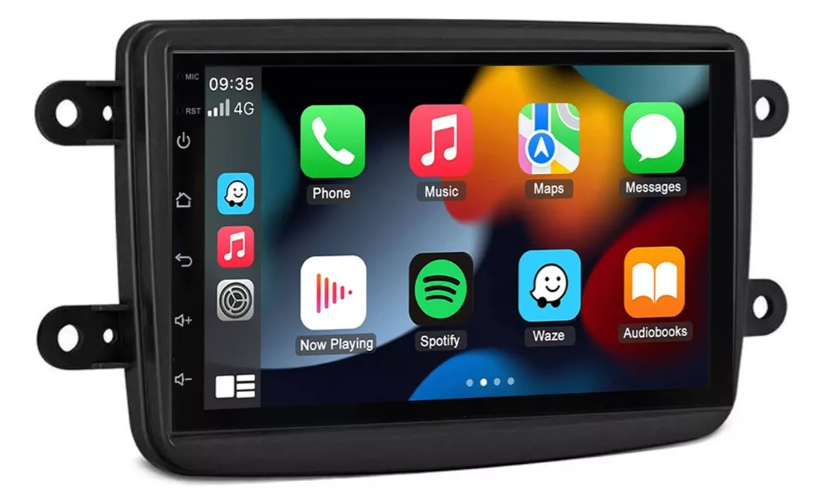 Multimidia Kwid 7p Android OctaCore 4gb Carplay Voz