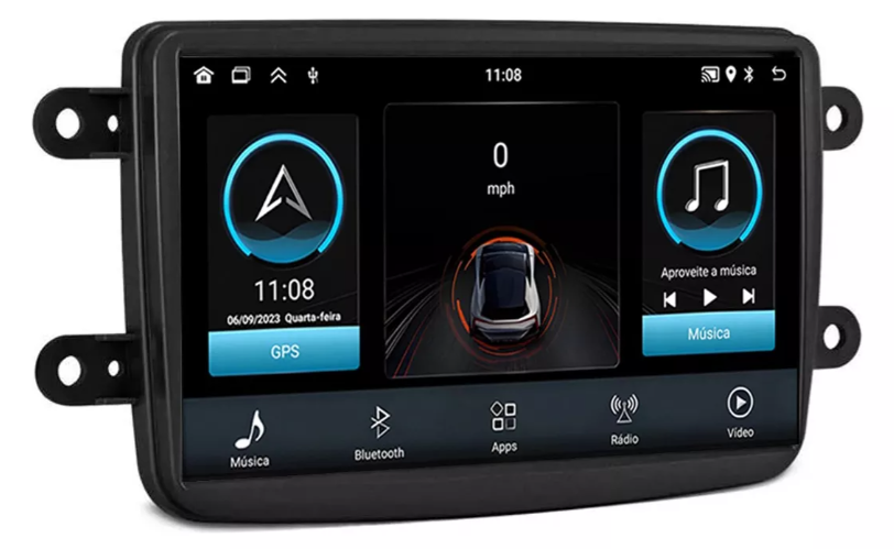 Multimidia Kwid 7p Android Quadcore 2gb Carplay