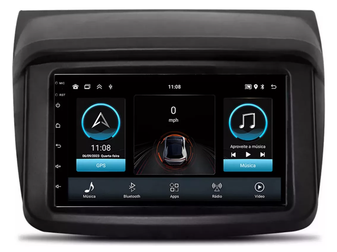Multimidia L200 Triton 7p Android Quadcore 2gb Carplay