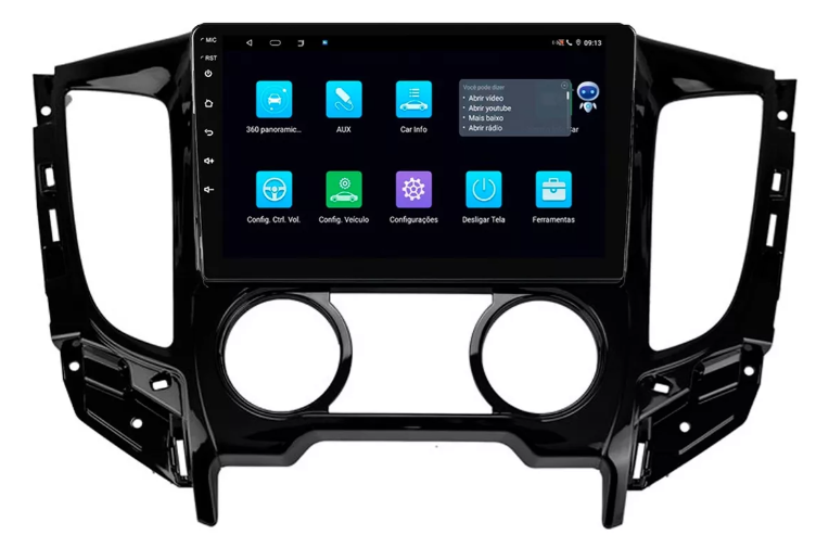 Multimidia L200 Triton 9p Android Octacore 4GB Carplay