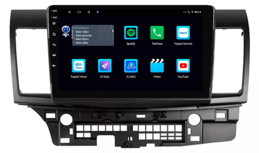 Multimidia Lancer 9p Android Octacore 4GB Carplay