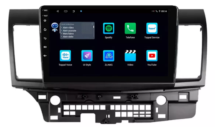 Multimidia Lancer 9p Android Octacore 6gb Carplay 4g