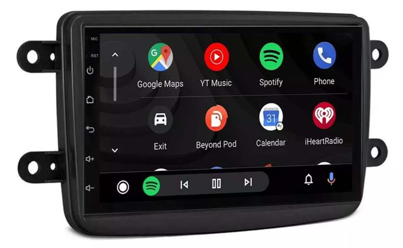 Multimidia Logan 7p Android OctaCore 4gb Carplay Voz