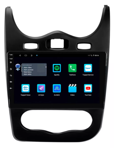 Multimidia Logan 9p Android Octacore 6gb Carplay 4g - COD 897