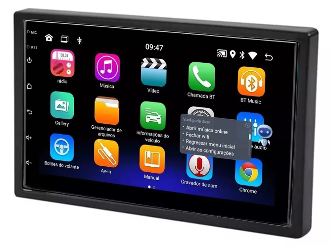 Multimidia March 7p Android OctaCore 4gb Carplay Voz