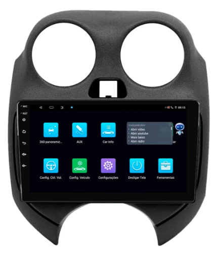 Multimidia March 9p Android Octacore 4GB Carplay - COD 507