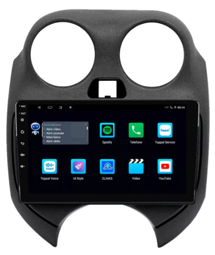 Multimidia March 9p Android Octacore 4GB Carplay - COD 507
