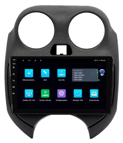 Multimidia March 9p Android Octacore 6gb Carplay 4g - COD 753