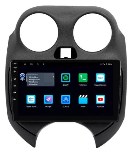 Multimidia March 9p Android Octacore 6gb Carplay 4g - COD 753