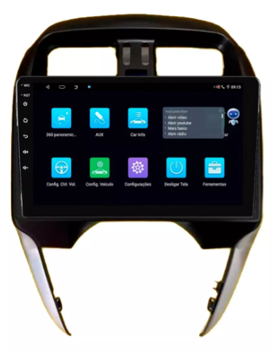 Multimidia March 9p Android Octacore 6gb Carplay 4g - COD 971