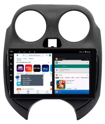 Multimidia March 9p Android Quadcore 2gb Carplay