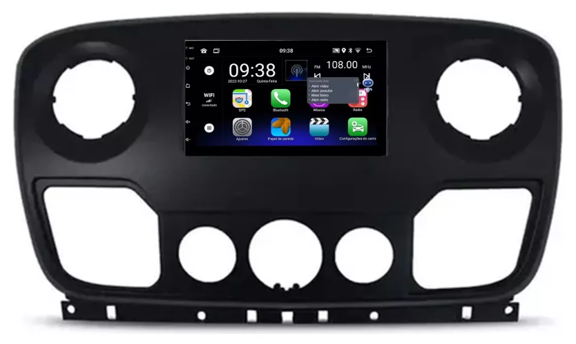 Multimidia Master 7p Android OctaCore 4gb Carplay Voz