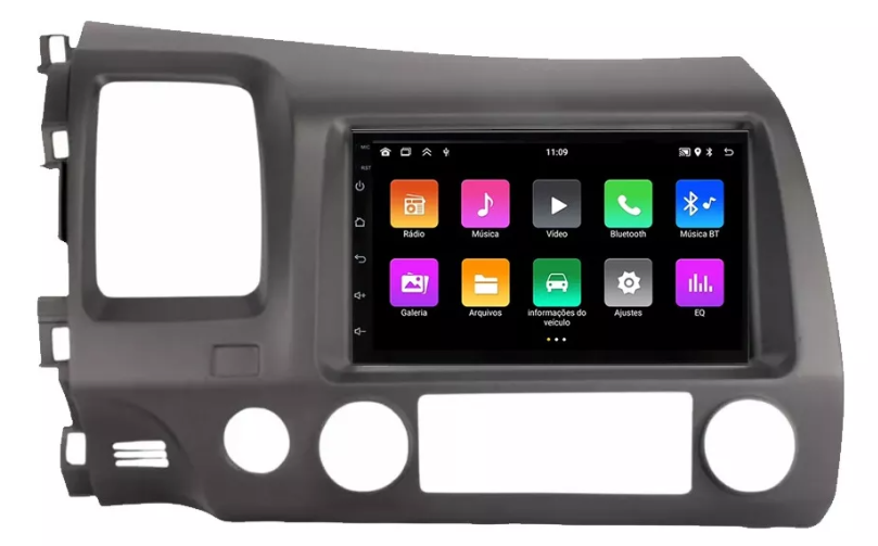 Multimidia New Civic 7p Android Quadcore 2gb Carplay