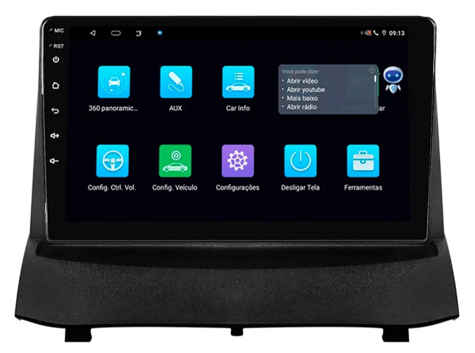 Multimidia New Fiesta 9p Android Octacore 4GB Carplay