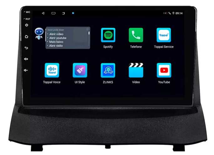 Multimidia New Fiesta 9p Android Octacore 4GB Carplay