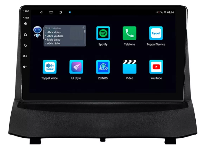 Multimidia New Fiesta 9p Android Quadcore 2gb Carplay