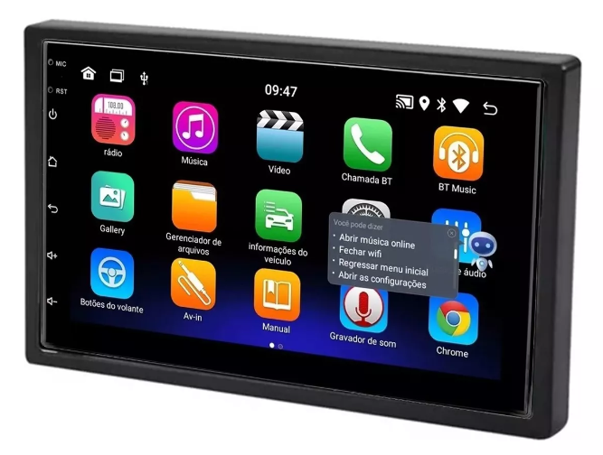 Multimidia New Fit 7p Android OctaCore 4gb Carplay Voz