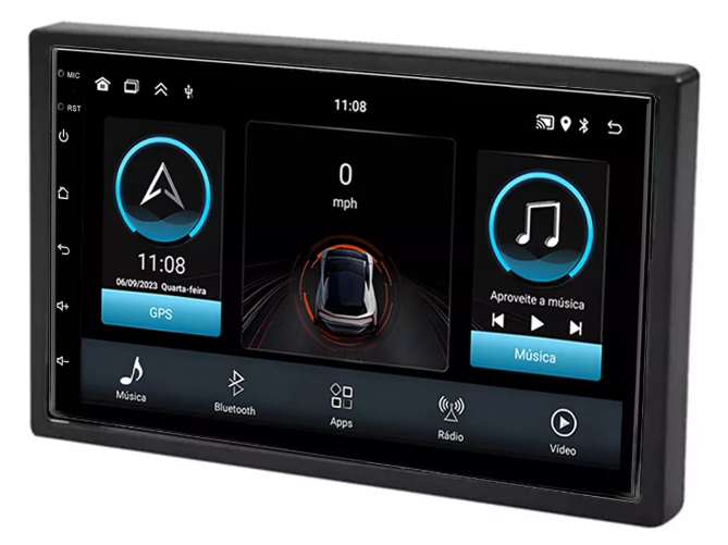 Multimidia New Fit 7p Android Quadcore 2gb Carplay