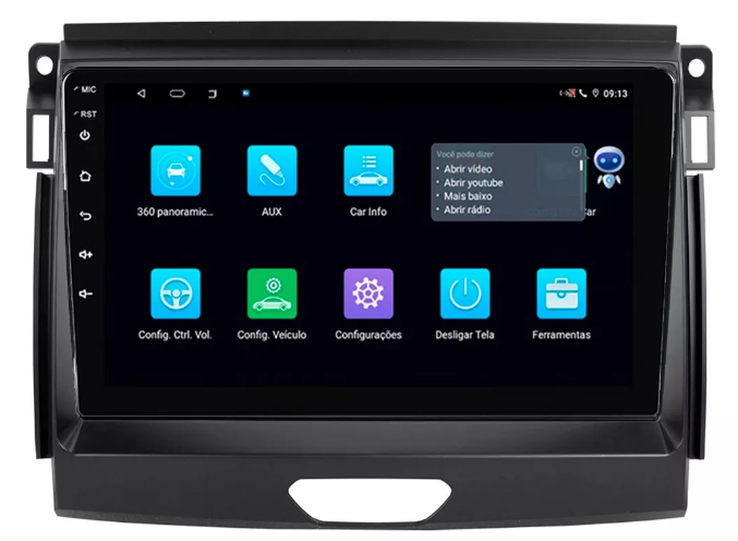 Multimidia New Ranger 9p Android Octacore 4GB Carplay
