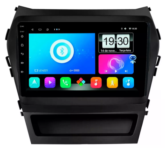 Multimidia New Santa Fe 9p Android Octacore 6gb Carplay 4g