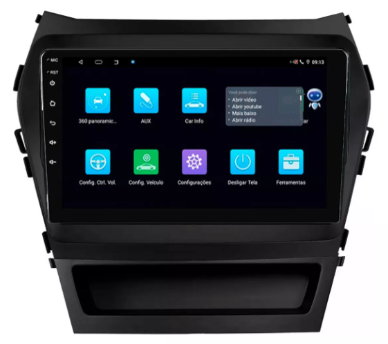 Multimidia New Santa Fe 9p Android Octacore 6gb Carplay 4g