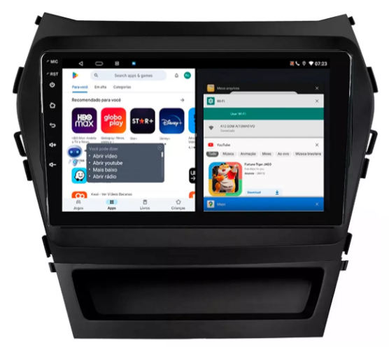 Multimidia New Santa Fe 9p Android Octacore 6gb Carplay 4g