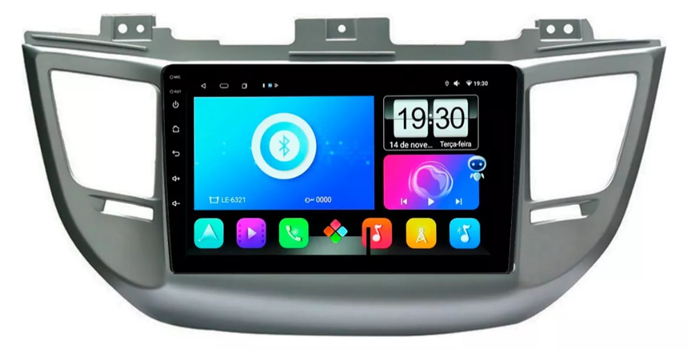Multimidia New Tucson 9p Android Octacore 6gb Carplay 4g