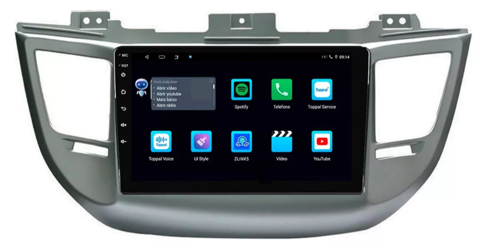 Multimidia New Tucson 9p Android Octacore 6gb Carplay 4g