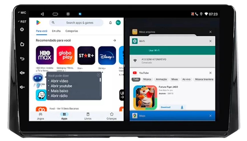 Multimidia Novo Corolla 9p Android Octacore 4GBCarplay