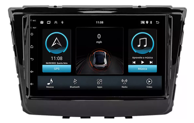 Multimidia Novo Creta 7p Android Quadcore 2gb Carplay