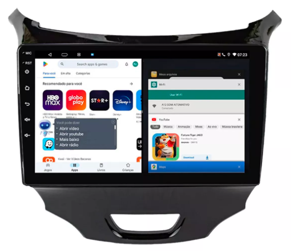 Multimidia Novo Cruze 9p Android Octacore 4GB Carplay