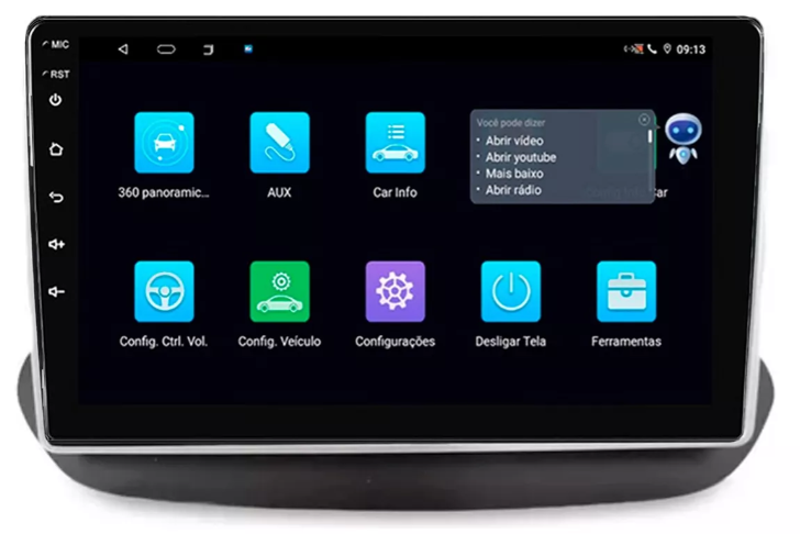 Multimidia Novo Onix 9p Android Octacore 4GB Carplay
