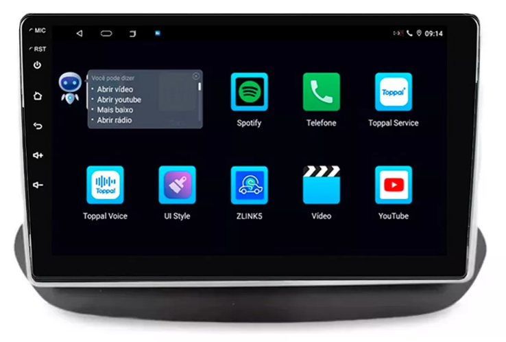 Multimidia Novo Onix 9p Android Octacore 4GB Carplay