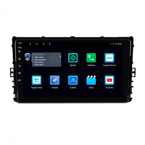 Multimidia Novo Polo 9p Android Octacore 4GB Carplay