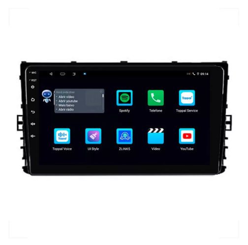 Multimidia Novo Polo 9p Android Octacore 6gb Carplay 4g