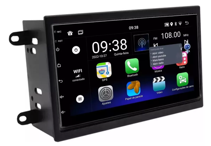 Multimidia Onix Joy 7p Android OctaCore 4gb Carplay Voz