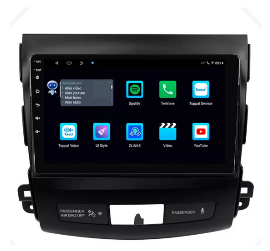 Multimidia Outlander 9p Android Octacore 4GB Carplay