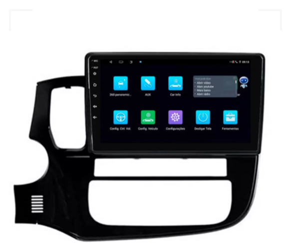 Multimidia Outlander 9p Android Quadcore 2gb Carplay