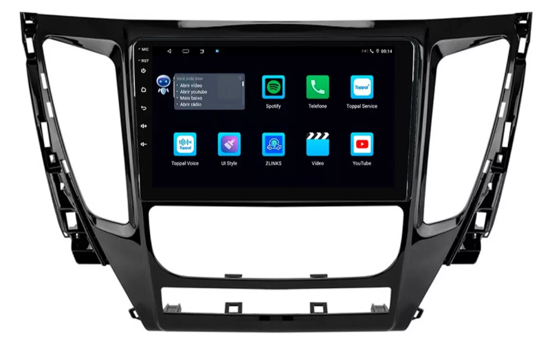Multimidia Pajero Sport 9p Android Octacore 4GB Carplay