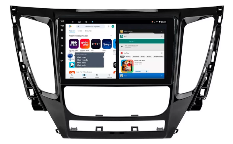 Multimidia Pajero Sport 9p Android Octacore 4GB Carplay