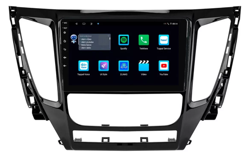 Multimidia Pajero Sport 9p Android Octacore 6gb Carplay 4g