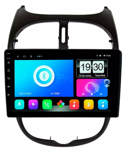 Multimidia Peugeot 206 9p Android Quadcore 2gb Carplay